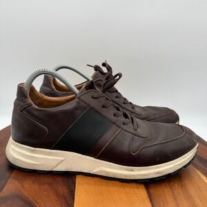 VellaPais Hampton Shoes Mens 11 Brown Leather Fashion Casual Walking Sneakers
